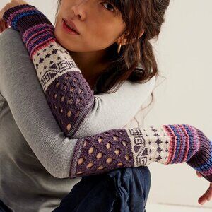 Free People We The Free Cozy Craft Cuff - Heather Grey Combo S